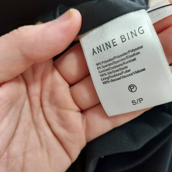 ANINE BING Black AdANINE BING Black Ade Tuxedo Blazer - Picture 4 of 8